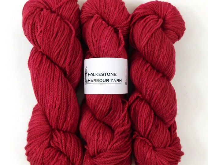 Maraschino Red     Wool Yarn DK Merino 100g