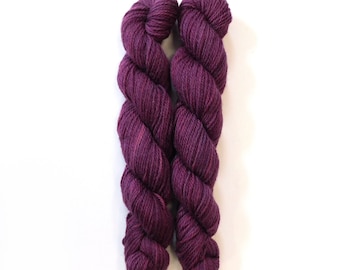 Plum Purple  DK Romney Wool Yarn 50g