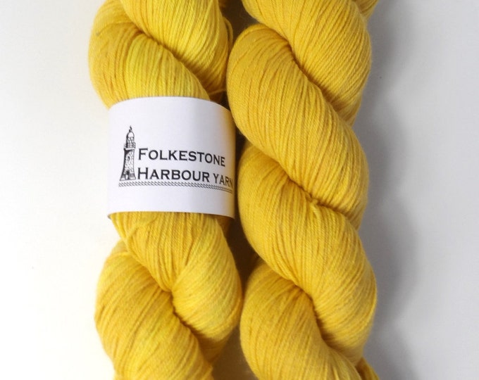 Jarman Yellow Merino Blend Sock Wool Yarn 20