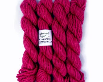 Berry Red Cochineal Super Chunky Corriedale Yarn 50g #65