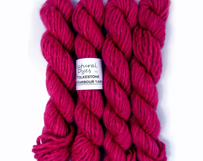 Berry Red Cochineal Super Chunky Corriedale Yarn 50g #65