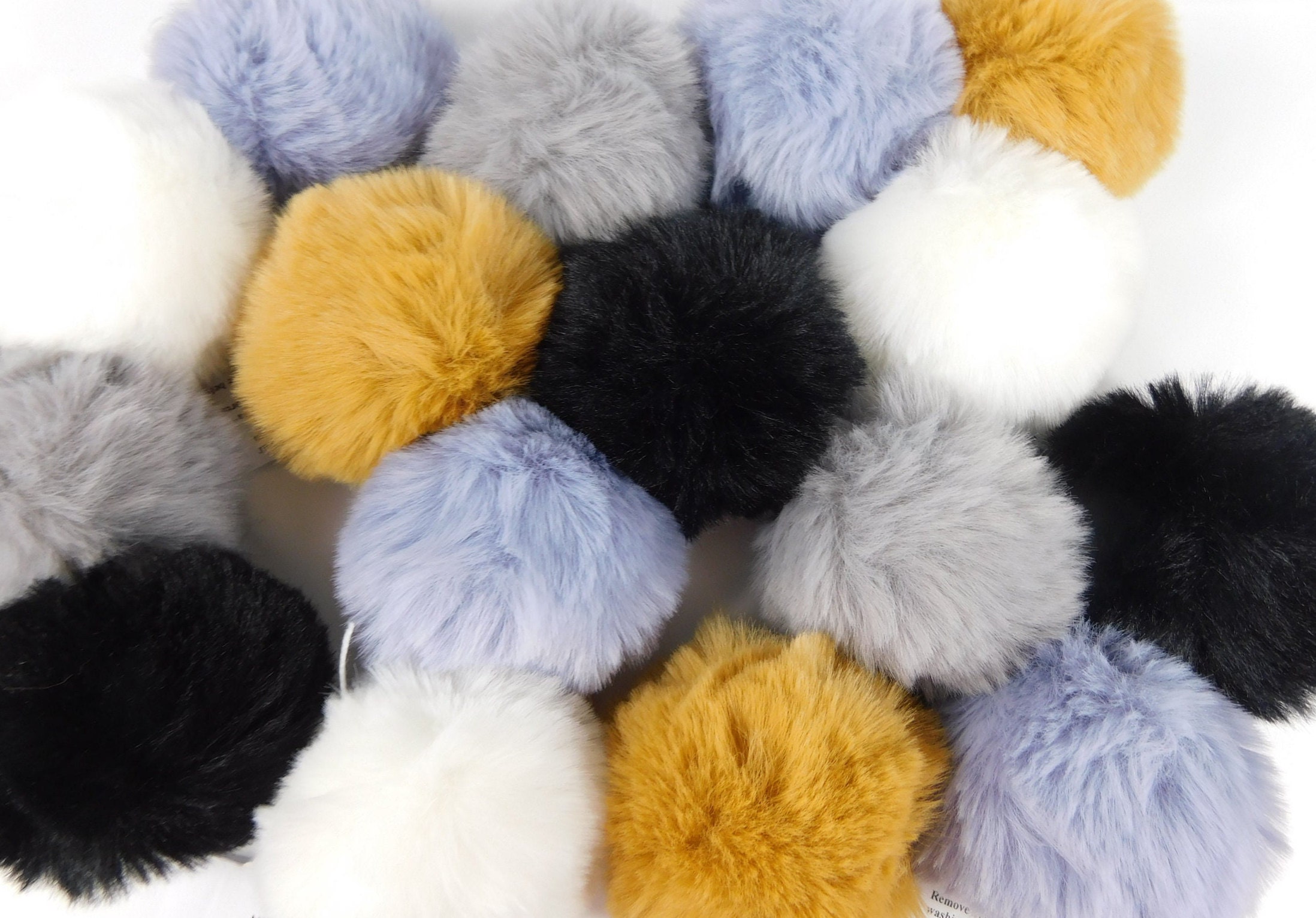 Shorthair Fake Fur Pom Pom Choice of 