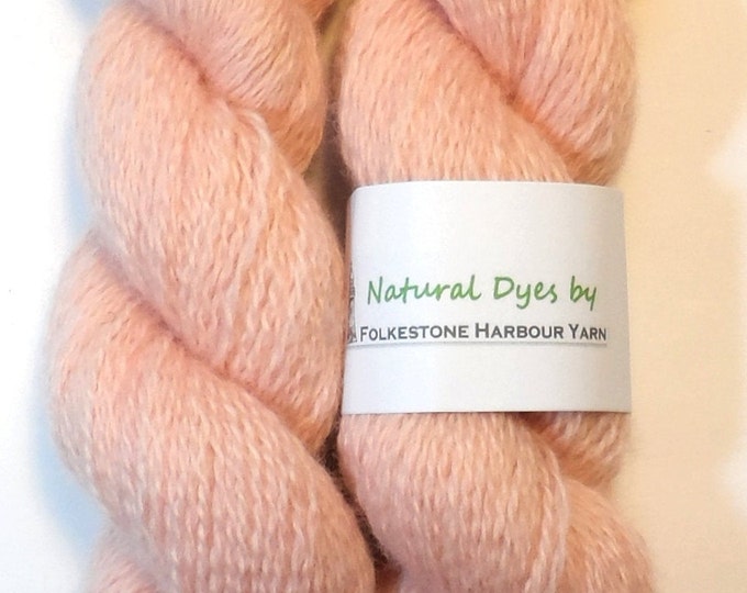 Baby Pink Cochineal Blue Faced Leicester 50g Sock/Fingering