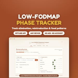 Low FODMAP Tracker: IBS Elimination Diary