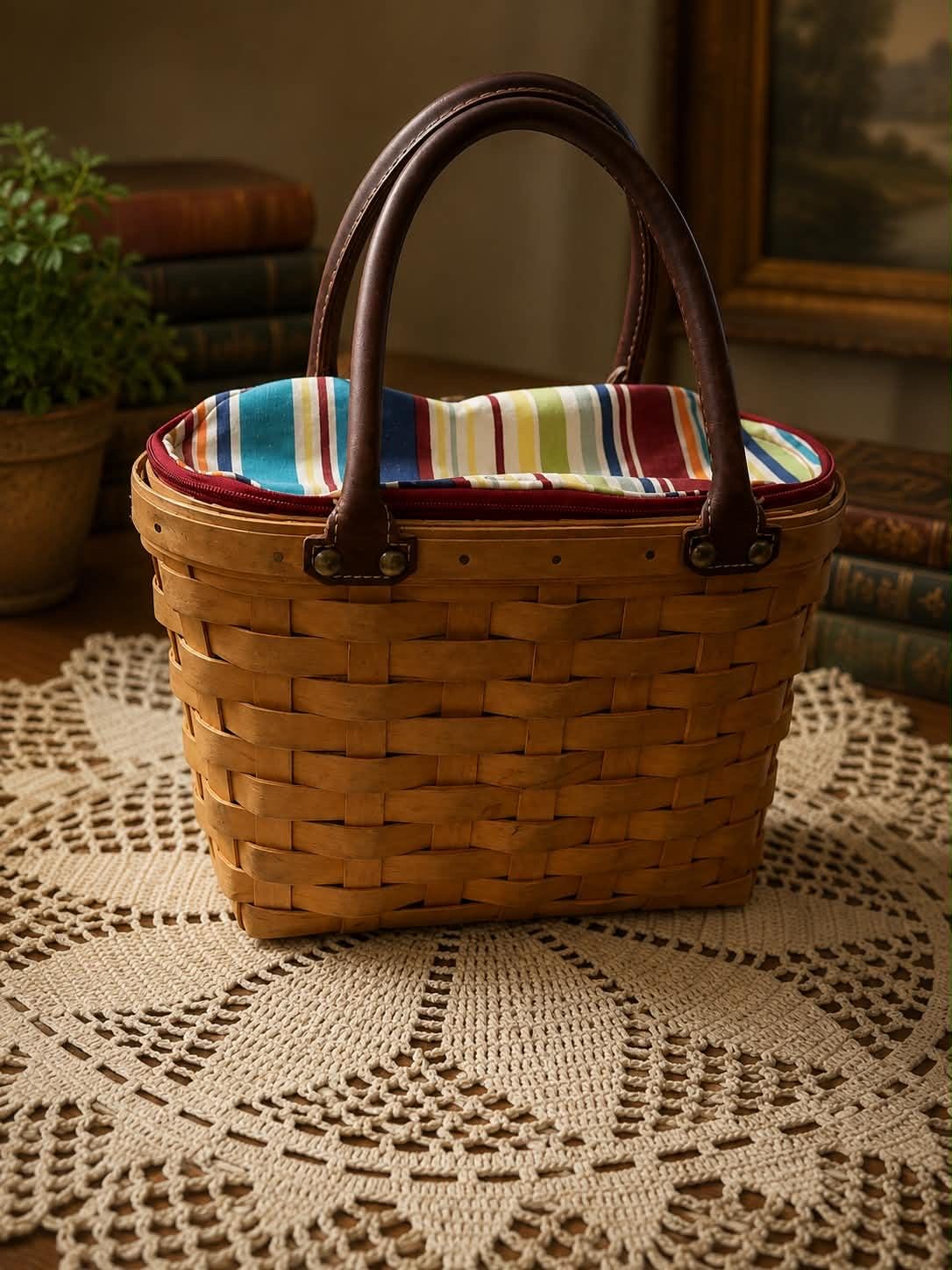 Longaberger Picnic Basket - Etsy