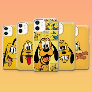 Etui na telefon Pluto z animowanym psem i motywem kreskówkowym na iPhone'a 17Pro, 17, 16, 15, 14, 13, 12, Samsunga S25 Fe, S24, A17, A56, Pixela 10, 9A