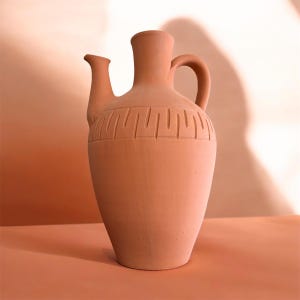 Traditional Middle Eastern Clay Water Jug