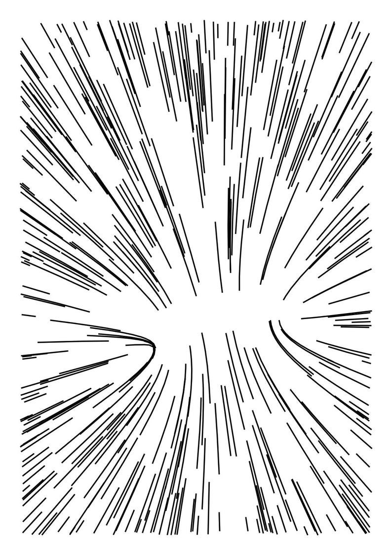 Flow Field No. 262 | Original 1/1 Pen Plotter Drawing, Hand-Plotted Radial Burst, Signed Archival Ink A3 Abstract Wall Art image 2