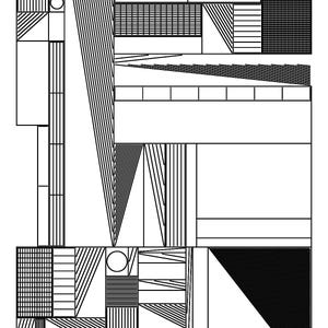 Molnár Study No. 92 | Original 1/1 Pen Plotter Drawing, Hand-Plotted Architectural Geometry, Signed Ink A3 Modern Wall Art image 2