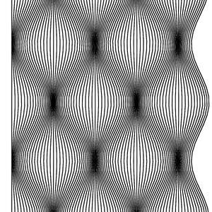 Op Art No. 288 | Original 1/1 Pen Plotter Drawing, Hand-Plotted Riley Wave, Signed Archival Ink A3 Geometric Wall Art image 2