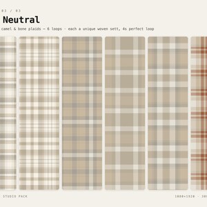 Tartan Plaid TikTok Live Backgrounds | 20 Seamless Looping Videos (Digital Download) image 2