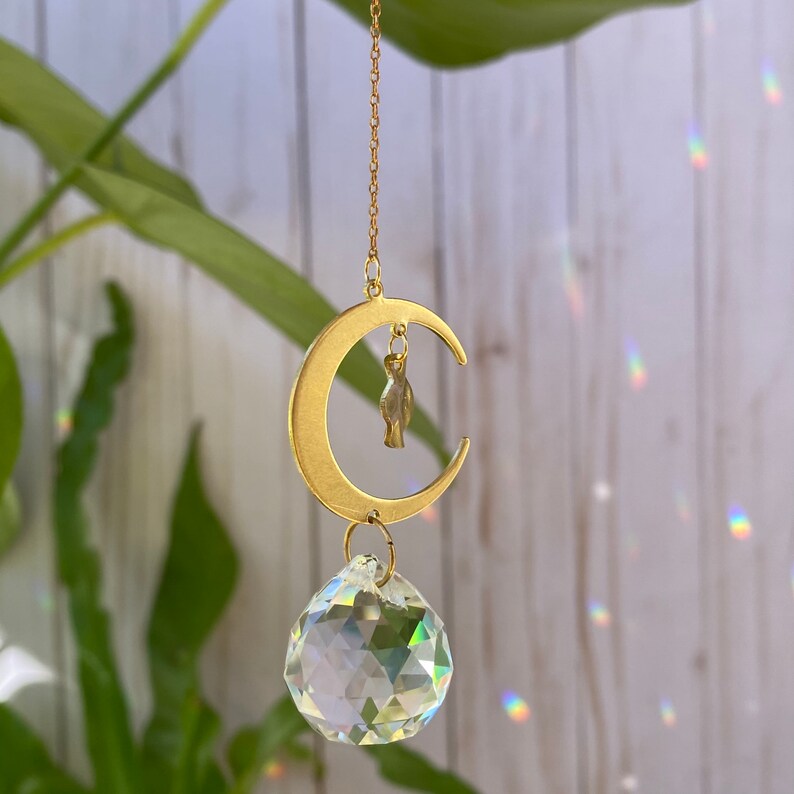 Crescent Moon Drop SunCatcher Sun Catcher