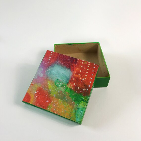 beven Bungalow ondersteboven ArtBox Abstract Schilderen Karton Doos - Etsy Nederland