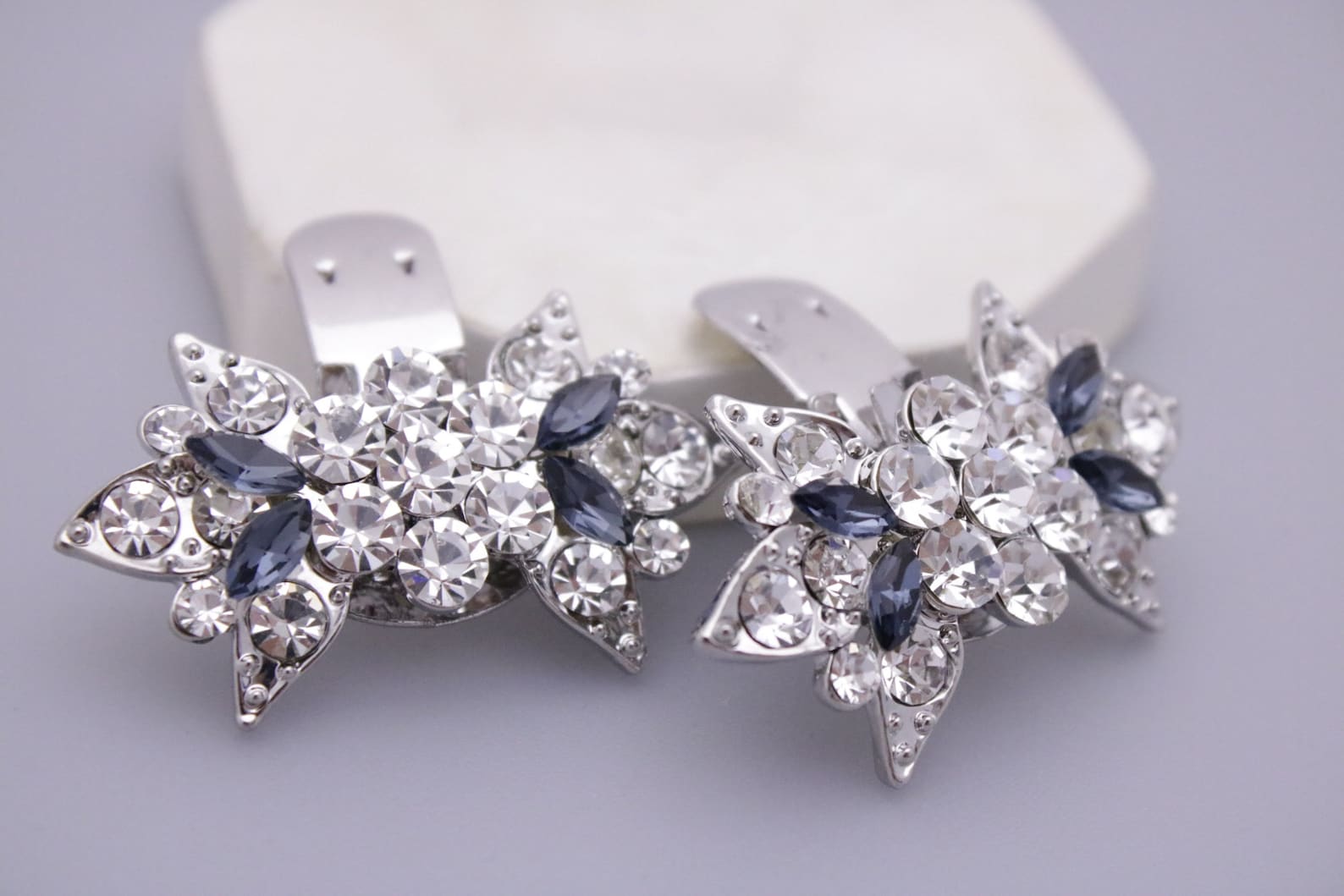 Myra Sparkle Shoe Clips - Beverley Edmondson Millinery - View #7