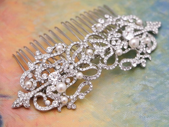 Wedding Hair Accessories Crystal Hair Comb Wedding Hair Piece Etsy