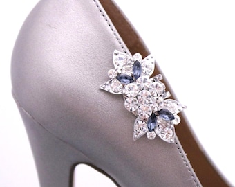Bridal Shoe Clips Pearl Crystal Rhinestone Shoe Clips Wedding Party (Set of 2) Wedding shoe clips Prom shoe clips Crystal shoe clips Mother