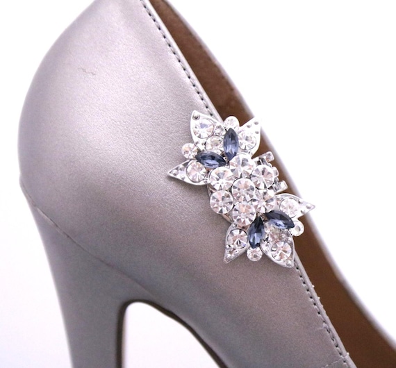 Bridal Shoe Clips Pearl Crystal Rhinestone Shoe Clips Wedding Party (Set of 2) Wedding shoe clips Prom shoe clips Crystal shoe clips Mother