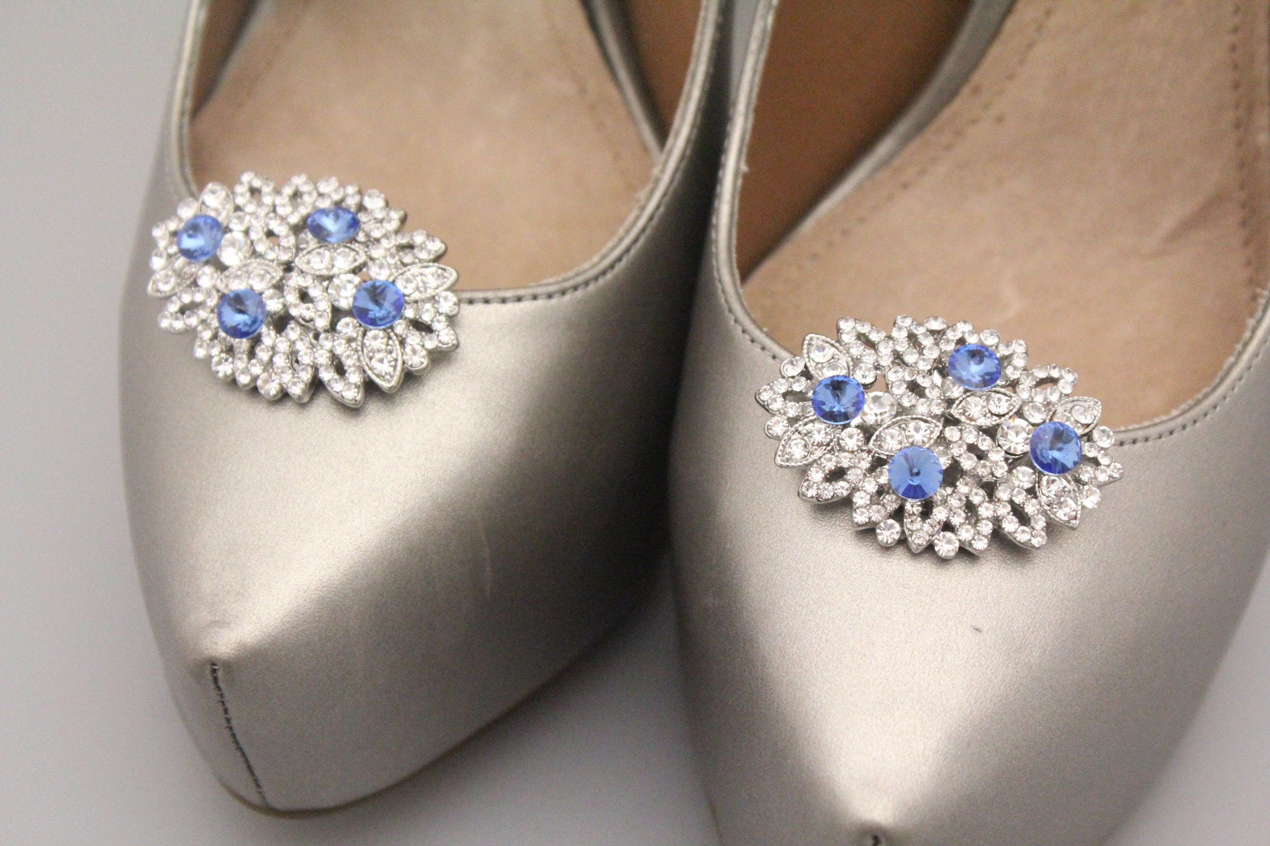 Navy blue shoe clips shoe clips wedding shoe clips blue Etsy
