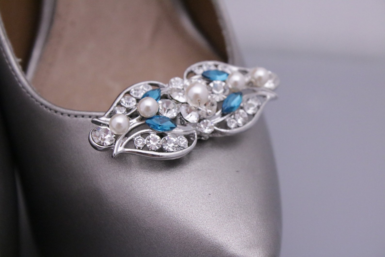 Clip per scarpe blu navy Crystal Jewelry Decorations Shoe Etsy Italia