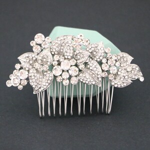 Silver Wedding hair comb Rhinestone Wedding comb Bridal hair piece Wedding hair accessories for bun Bridal hair comb Crystal hair comb Gold