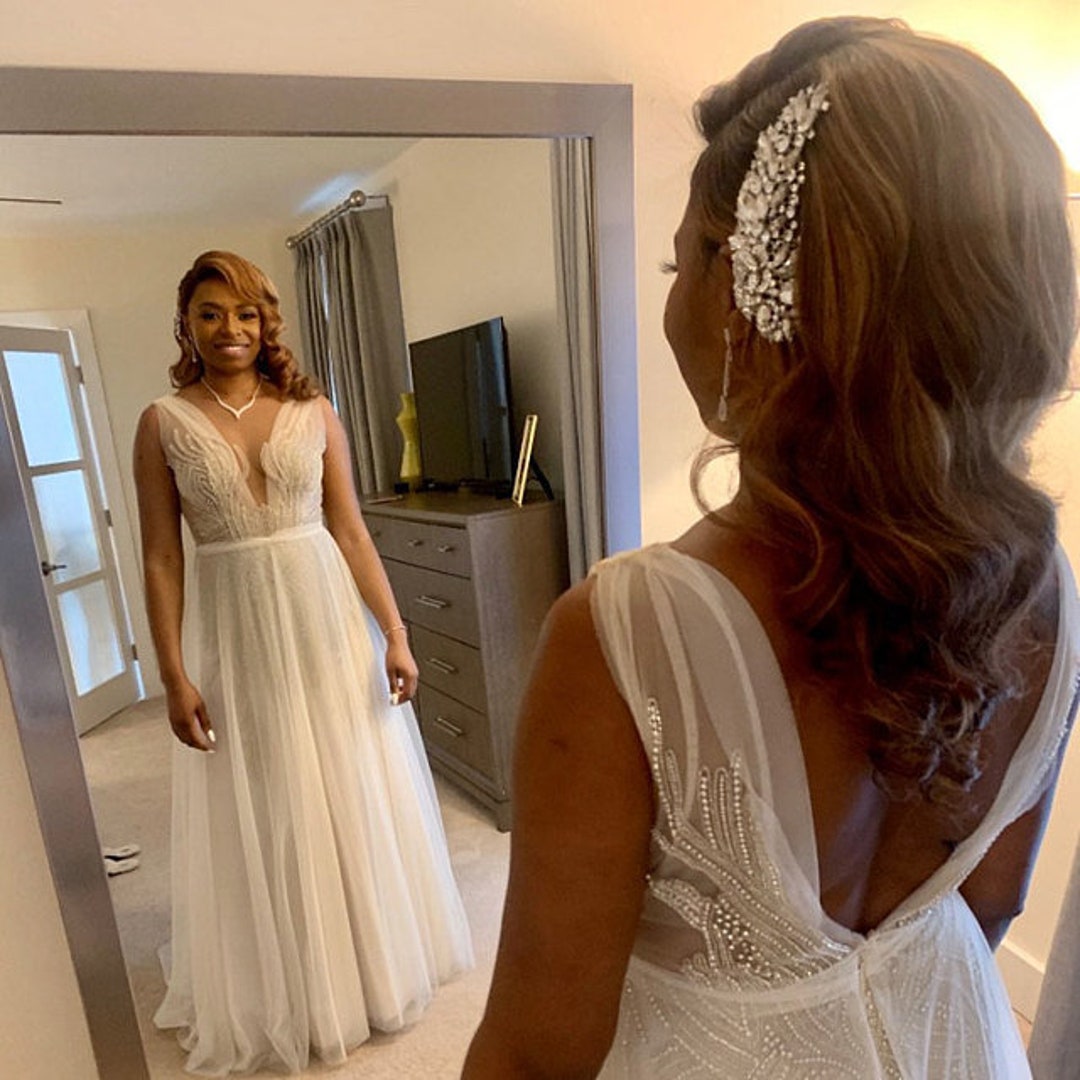 Large Bridal Side Comb Pearl Bridal Hair Comb Bridal Rhinestone Crystal Comb Wedding Hair Piece