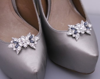 Scarpa da sposa Clips Pearl Crystal Rhinestone Scarpa Clips Wedding Party (Set di 2) Clip di scarpe da sposa Prom scarpa clip Clip di scarpa di cristallo Clip Scarpa Madre
