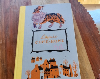 Lassie Come Home. Vintage 1960s Junior Deluxe Editions children's book.
