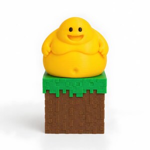 Obesity (Verity) Fidget Clicker, 3D Printed Desk Toy – Fan-Made Minecraft Mod Character