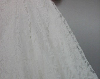 Circle Skirt, Full Skirt, Italian Macrame Lace Skirt, Women's going out Skirt, Party-wear, Scalloped Lace Skirt, All-over Floral Lace Skirt