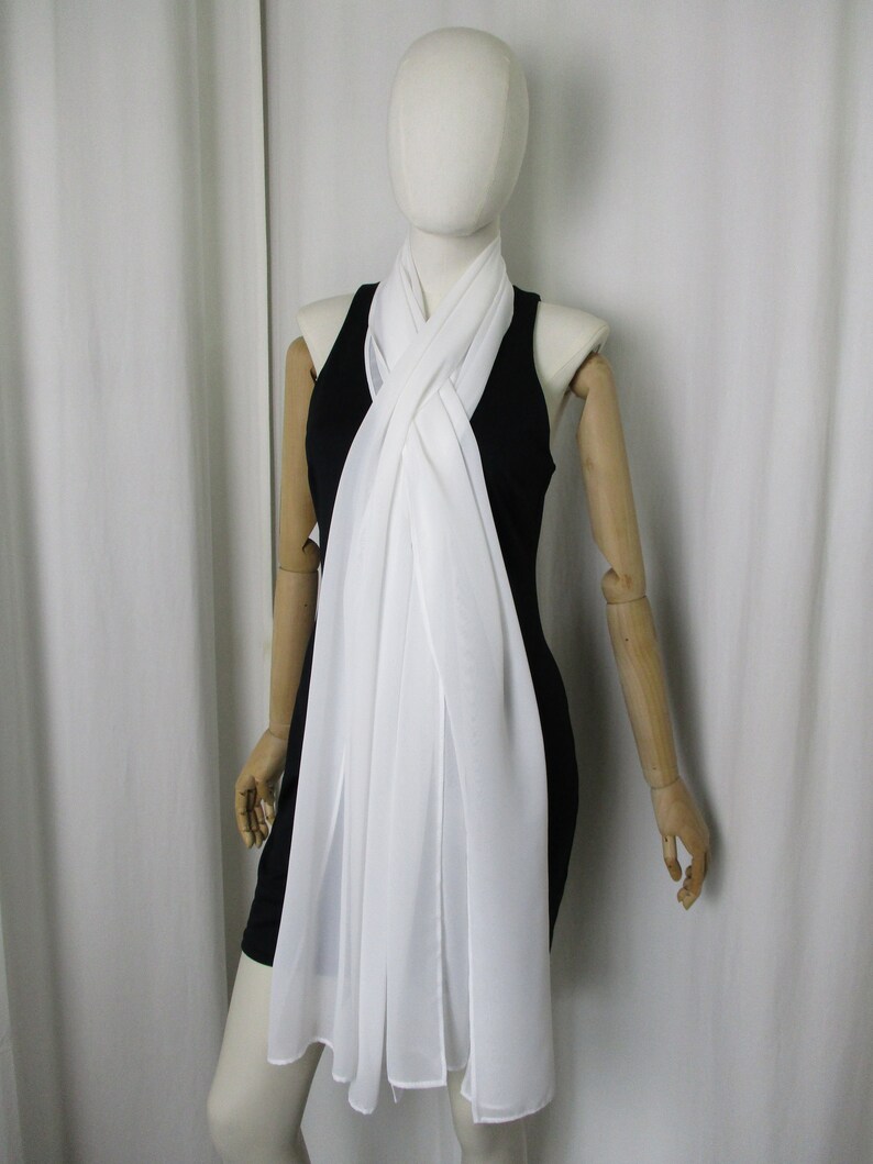 White Goddess Shrug, Formal Shawl, Silk Shrug, Chiffon Shrug, Elegant