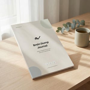 Brain Dump Journal Printable | 30-Day Guided Mind Dump & Thought Organizer, ADHD-Friendly Pages with Room to Actually Write, A4 A5 Letter
