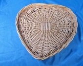Woven Heart Basket Wall Hanging - Strong Weave - 11 1 2 quot across