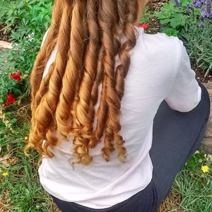 Satin Rag Curlers, set of 6 &quot;rags&quot; for No Heat Curls, Victorian Rag Curls, Nutcracker Curls, Satin Hair Curlers, Priority Shipping Available