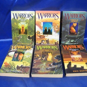 Warrior Cats Series 1 The Prophecies Begin 6 Books by Erin Hunter