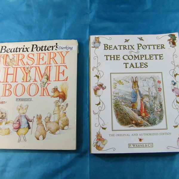 Beatrix Potter Books - 2 Books - The Complete "Tales and Nursery Rhyme Book - See photos and Description