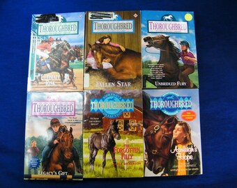 6 THOROUGHBRED Books - #40,43,62,72, Ashleigh's Hope, Forgotten Filly - Joanna Campbell books - see photos and description