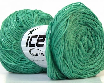 100% Viscose Emerald green yarn 50g/300m Summer baby yarn