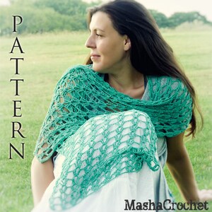 Summer Magic Scarf Easy Crochet Pattern crochet wrap/ long scarves scarf