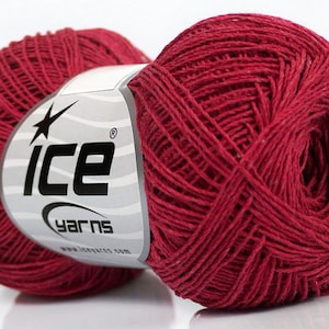 100 % Cotton superfine yarn k Fuchsia  natural yarn 50gr/ 250m Summer knitting/ crochet yarn