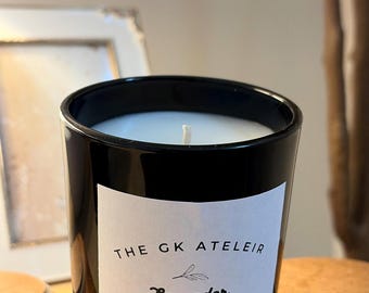Luxury Coconut Apricot Wax Candle | Hand-Poured | 8 oz Scented Candle | Home Decor Fragrance