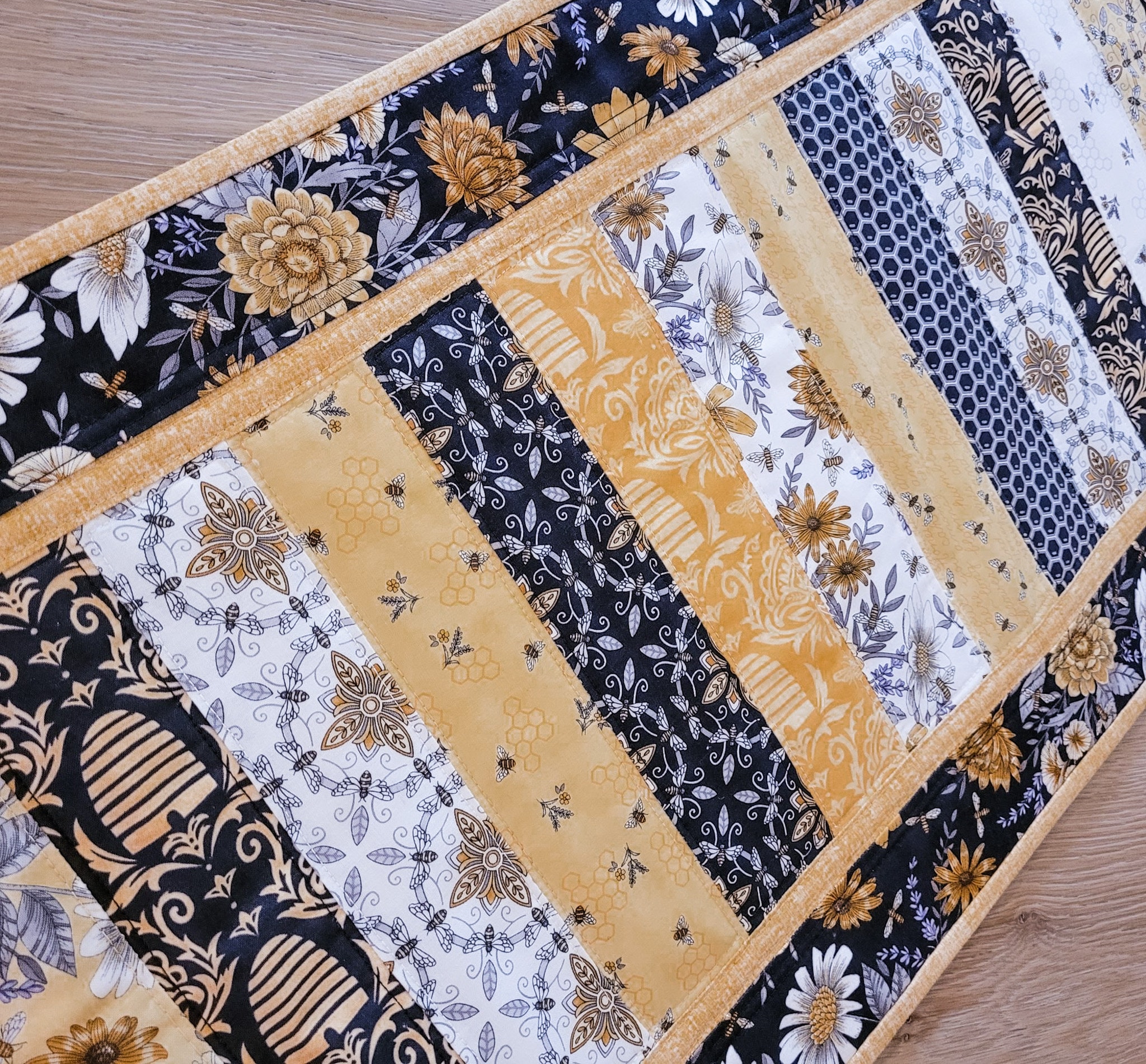 Spring and Summer Quilted Table Runner, Runner for Kitchen Island ...