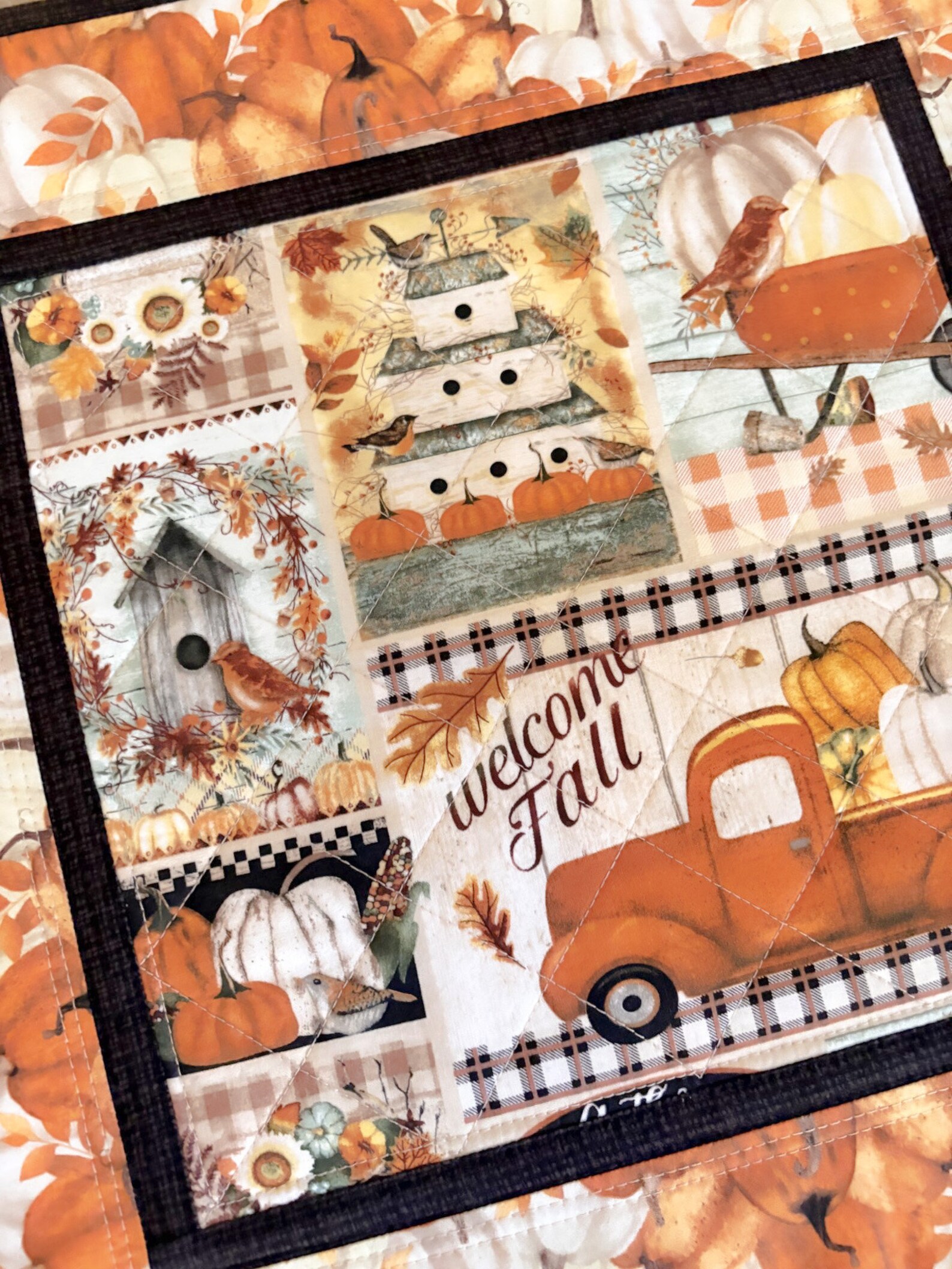 Autumn Roots Quilted Table Topper NCU0DDK644