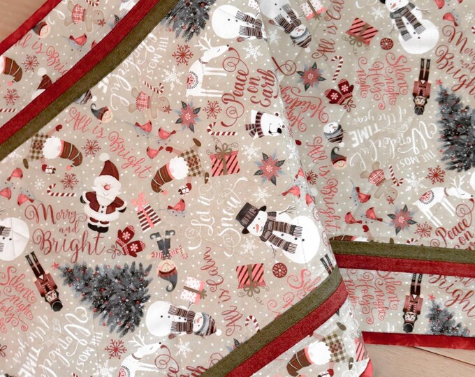 Festive Booktrail Quilted Table Runner NCU0NTV805