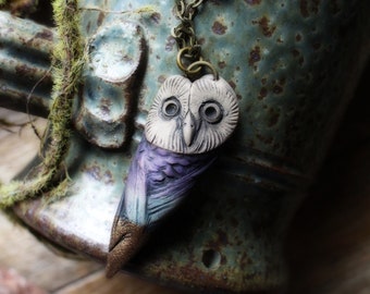 Owl Spirit Animal Necklace. Shamanic Animal Totem Necklace (Free Shipping)