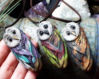 Owl Spirit Animal Necklace. Shamanic Animal Totem Necklace - Choose Which Necklace (Free Shipping)