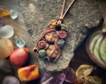 Magical Amulet Necklace - Handcrafted Pendant on Vegan Necklace (Free Shipping)