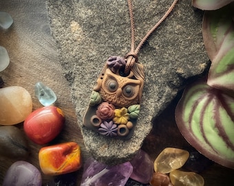 Magical Amulet Necklace - Handcrafted Pendant on Vegan Necklace (Free Shipping)