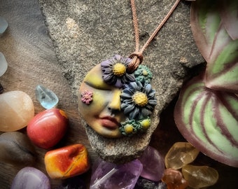 Goddess Necklace - Handcrafted Goddess Pendant on Vegan Necklace (Free Shipping)