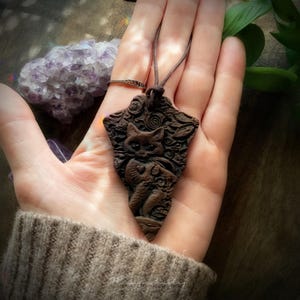 Warrior Spirit Necklace - Arrow Head Necklace Handcrafted in Clay (Free Shipping)