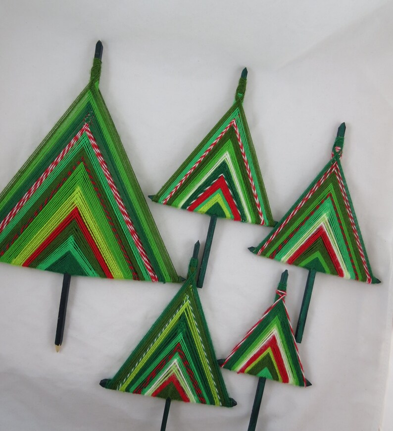 God's Eye Christmas Tree Set Etsy